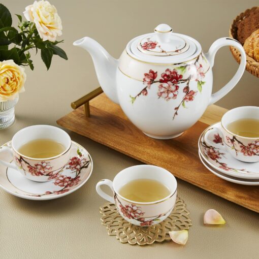 Bộ trà 0.8 L - Camellia - Hoa Đào A001_01803848003gomminhlong.com