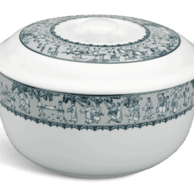Thố + nắp - Jasmine - Vinh Quy Nhạt A001_061805197gomminhlong.com