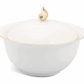  Thố 18 cm + nắp - Mẫu Đơn IFP - Chỉ Vàng A001_061855014gomminhlong.com