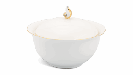 Thố 18 cm + nắp - Mẫu Đơn IFP - Chỉ Vàng A001_061855014gomminhlong.com
