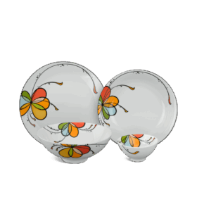 Bộ đồ ăn 09 sản phẩm - Daisy - Bóng Bay A001_09312gomminhlong.com
