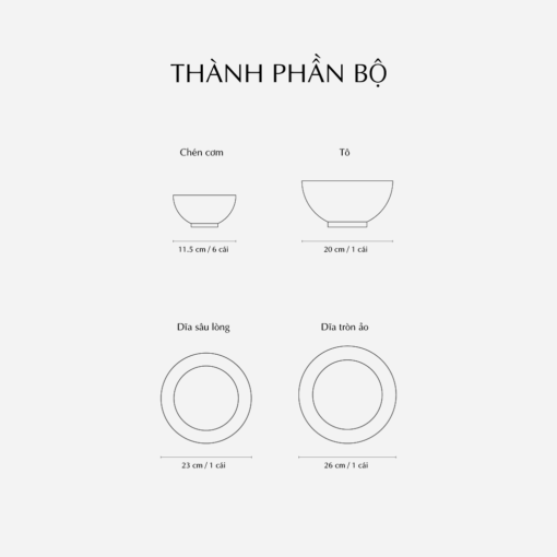 Bộ đồ ăn 09 sản phẩm - Daisy - Bóng Bay A001_09312gomminhlong.com