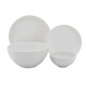  Bộ đồ ăn 09 sản phẩm - Timeless - Trắng A001_09LLT000gomminhlong.com