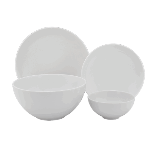 Bộ đồ ăn 09 sản phẩm - Timeless - Trắng A001_09LLT000gomminhlong.com