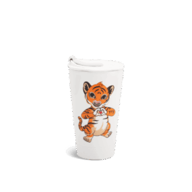 Ly sứ dưỡng sinh 0.48 L + nắp ống hút (K1) - Dưỡng Sinh - Hổ Yêu Thương A001_214888CO2Hgomminhlong.com