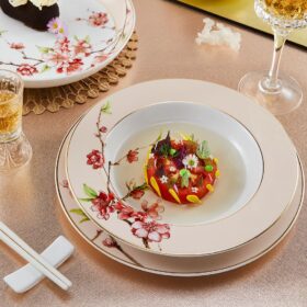  Bộ đồ ăn 23 sản phẩm - Camellia - Hoa Đào A001_23CAM480gomminhlong.com