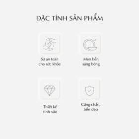  Bộ đồ ăn 23 sản phẩm - Camellia - Hoa Đào A001_23CAM480gomminhlong.com