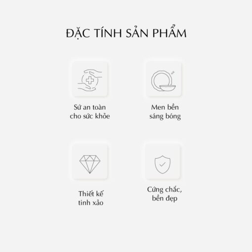 Bộ đồ ăn 23 sản phẩm - Camellia - Hoa Đào A001_23CAM480gomminhlong.com