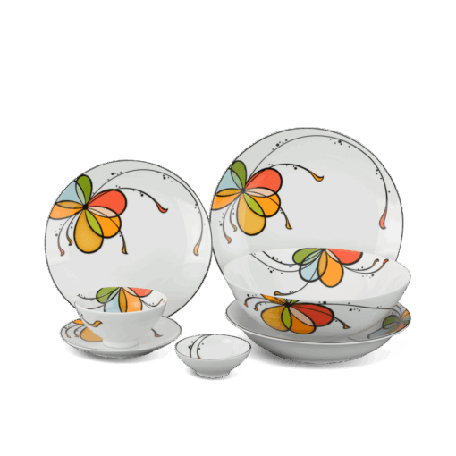 Bộ đồ ăn 22 sản phẩm - Daisy - Bóng Bay A001_22312gomminhlong.com
