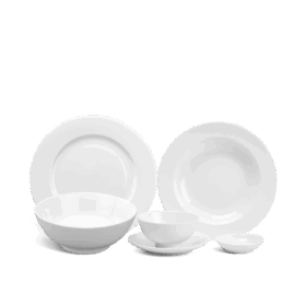  Bộ đồ ăn 22 sản phẩm - Jasmine - Trắng A001_22jasgomminhlong.com