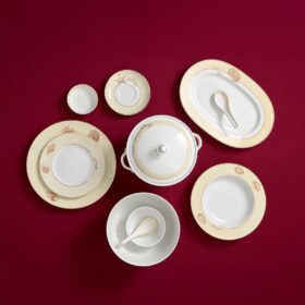  Bộ đồ ăn 25 sản phẩm (B) - Camellia - Hương Biển kem A001_25089Bgomminhlong.com