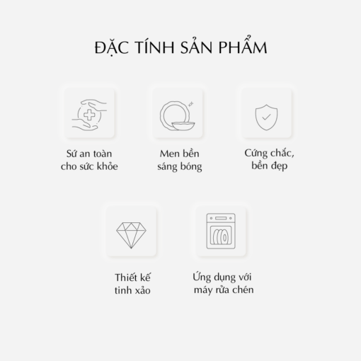 Bộ đồ ăn 30 sản phẩm - Cordon - Men Ngọc Sương Mờ (Trang trí Vàng) A001_3006A1522Vgomminhlong.com