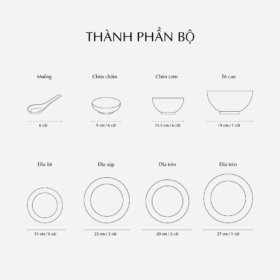  Bộ đồ ăn 30 sản phẩm - Cordon - Men Ngọc Sương Mờ (Trang trí Vàng) A001_3006A1522Vgomminhlong.com