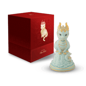  Tượng rồng Hảo Đức 13.5 cm - Men Ngọc (bóng) A001_311350BMNVgomminhlong.com