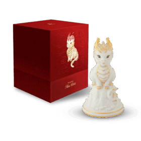  Tượng rồng Hảo Đức 13.5 cm - Màu Trắng A001_311350TBVgomminhlong.com