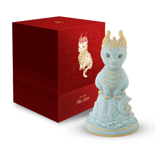 Tượng rồng Hảo Đức 23.9 cm - Men Ngọc Sương Mờ A001_312350522Vgomminhlong.com