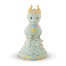 Tượng rồng Hảo Đức 23.9 cm - Men Ngọc Sương Mờ A001_312350522Vgomminhlong.com