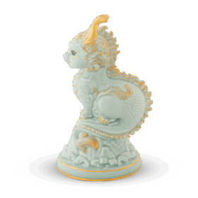  Tượng rồng Hảo Đức 23.9 cm - Men Ngọc Sương Mờ A001_312350522Vgomminhlong.com