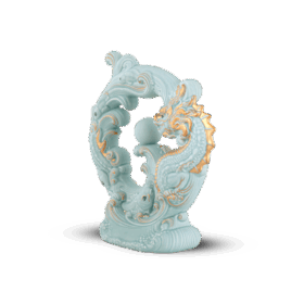  Tượng rồng Khải Đức 23.9 cm - Men Ngọc Sương Mờ A001_312357522Vgomminhlong.com