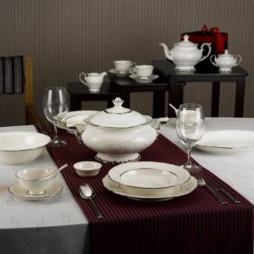  Bộ đồ ăn 6 người 32 sản phẩm - Đài Các IFP - Chỉ Bạch Kim A001_32043DCgomminhlong.com