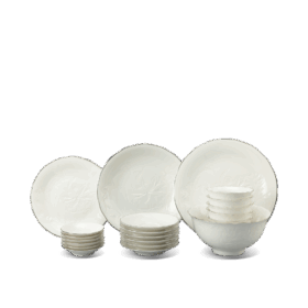  Bộ đồ ăn 32 sản phẩm - Sen IFP - Chỉ Bạch Kim A001_32043SENgomminhlong.com