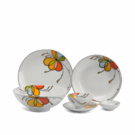 Bộ đồ ăn 10 người 36 sản phẩm - Daisy - Bóng Bay A001_36312gomminhlong.com