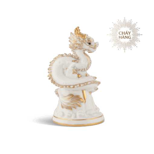 Tượng rồng Long Phù Đại Khánh 13.5 cm - Màu Trắng A001_441311TBVgomminhlong.com