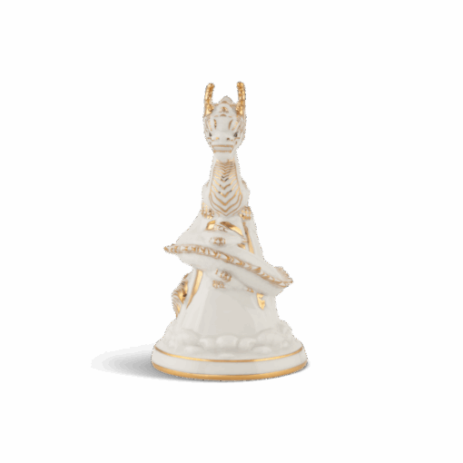 Tượng rồng Long Phù Đại Khánh 13.5 cm - Màu Trắng A001_441311TBVgomminhlong.com