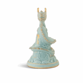  Tượng rồng Long Phù Đại Khánh 23.9 cm - Men Ngọc Sương Mờ A001_442311522Vgomminhlong.com