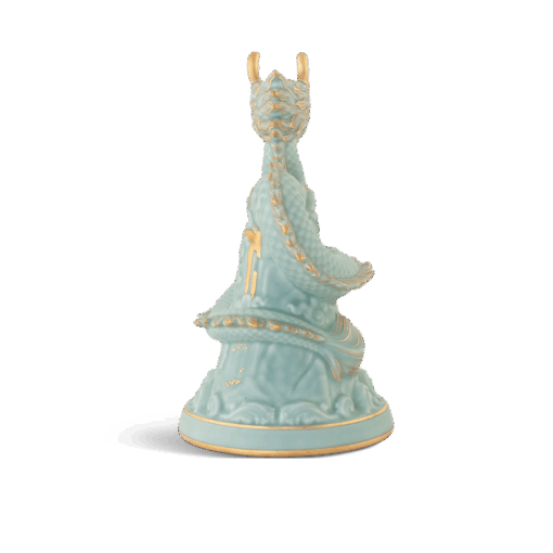 Tượng rồng Long Phù Đại Khánh 23.9 cm - Men Ngọc Sương Mờ A001_442311522Vgomminhlong.com