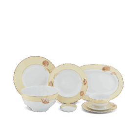 Bộ đồ ăn Âu-Á 45 sản phẩm - Camellia - Hương Biển kem A001_4506AA089gomminhlong.com