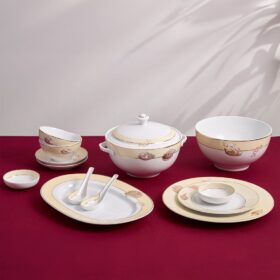  Bộ đồ ăn Âu-Á 45 sản phẩm - Camellia - Hương Biển kem A001_4506AA089gomminhlong.com