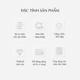  Bộ đồ ăn Âu-Á 45 sản phẩm - Camellia - Hương Biển kem A001_4506AA089gomminhlong.com