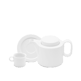 Bộ trà cao 0.33 L - Gastroline - Trắng A001_68334100003gomminhlong.com