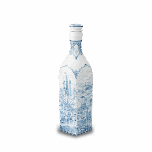 Chai sứ dưỡng sinh vuông 1.0 L + nắp (K1) - Dưỡng Sinh - Nam Quốc - Sài Gòn A001_691031VHCgomminhlong.com