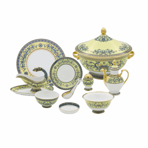 Bộ đồ ăn 6 người Âu-Á 82 sản phẩm - Hoàng Cung - Hoàng Liên A001_8206AA460gomminhlong.com