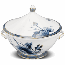  Thố 22 cm + nắp - Hoàng Cung - Sen Vàng A001_062224345gomminhlong.com