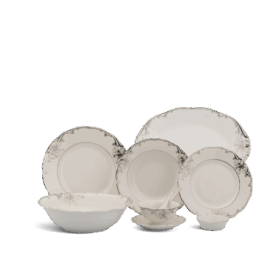 Bộ đồ ăn Âu-Á 45 sản phẩm - Đài Các - Trang Trí Bạch Kim A001_4506AA266gomminhlong.com