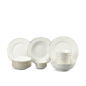 Bộ đồ ăn 22 sản phẩm - Jasmine - Chỉ Vàng A001_22014gomminhlong.com