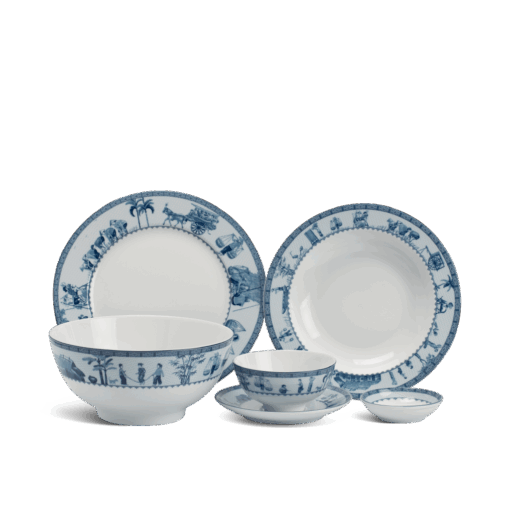 Bộ đồ ăn 22 sản phẩm - Jasmine - Thôn Dã A001_22179gomminhlong.com