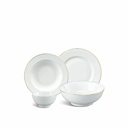 Bộ đồ ăn 09 sản phẩm - Jasmine - Chỉ Vàng A001_09014gomminhlong.com