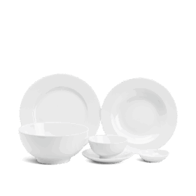 Bộ đồ ăn 10 người 36 sản phẩm - Jasmine - Trắng A001_36JASgomminhlong.com