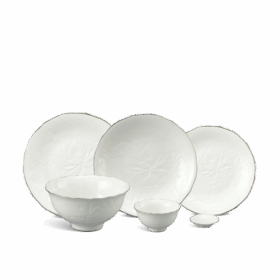 Bộ đồ ăn 22 sản phẩm - Sen IFP - Chỉ Bạch Kim A001_352228043gomminhlong.com