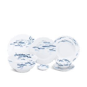  Bộ đồ ăn 23 sản phẩm - Jasmine - Cá Cơm Sương Mờ A001_23JAS519gomminhlong.com