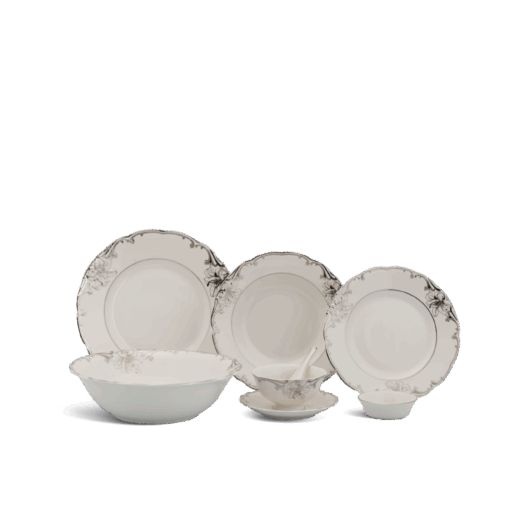 Bộ đồ ăn 6 người 32 sản phẩm - Đài Các - Trang Trí Bạch Kim A001_32266gomminhlong.com