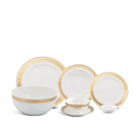 Bộ đồ ăn 6 người 32 sản phẩm - Sago - Hoa Hồng A001_32017Bgomminhlong.com