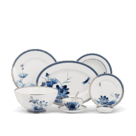 Bộ đồ ăn Âu-Á 44 sản phẩm - Hoàng Cung - Sen Vàng A001_4406AA345gomminhlong.com