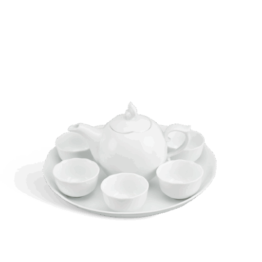 Bộ trà 0.3 L - Mẫu Đơn IFP - Trắng Ngà A001_68301300003gomminhlong.com