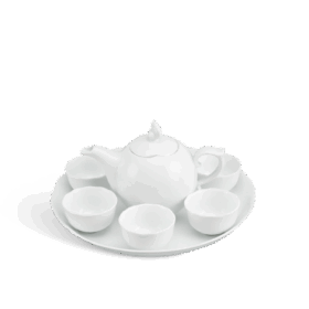 Bộ trà 0.3 L - Mẫu Đơn IFP - Trắng Ngà A001_68301300003gomminhlong.com