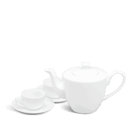 Bộ trà 0.45 L - Daisy - Trắng A001_01455200003gomminhlong.com